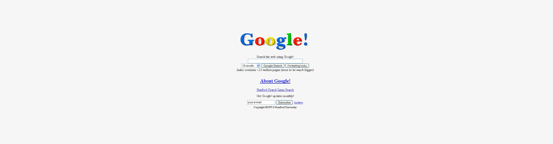 20 años de Google